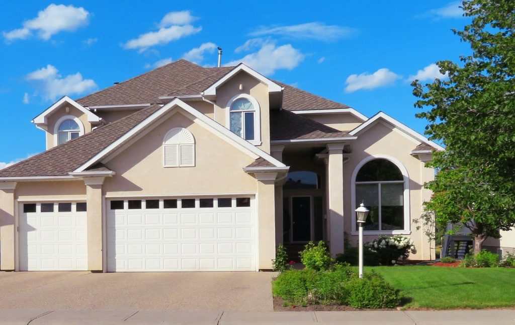 Panel raised garage doors