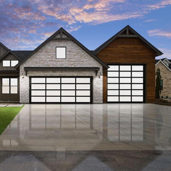 Modern style garage doors